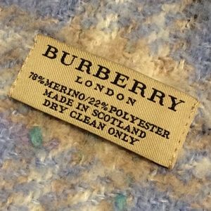 Burberry Accessories - Burberry Baby Blue Wool Scarf Burberry Accessories - Burberry Baby Blue Wool Scarf